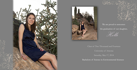 Holli grad card inside