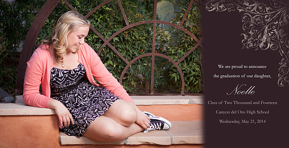 Noelle grad card inside